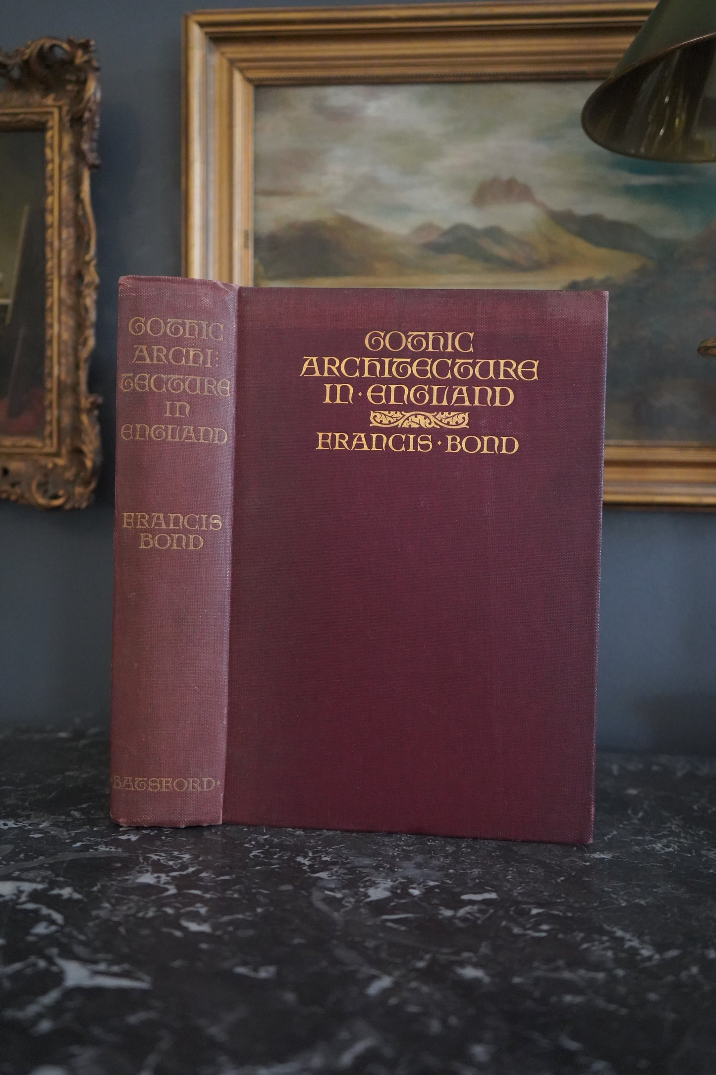 XL 1912 "Gothic Architecture in England" Red Cloth Book