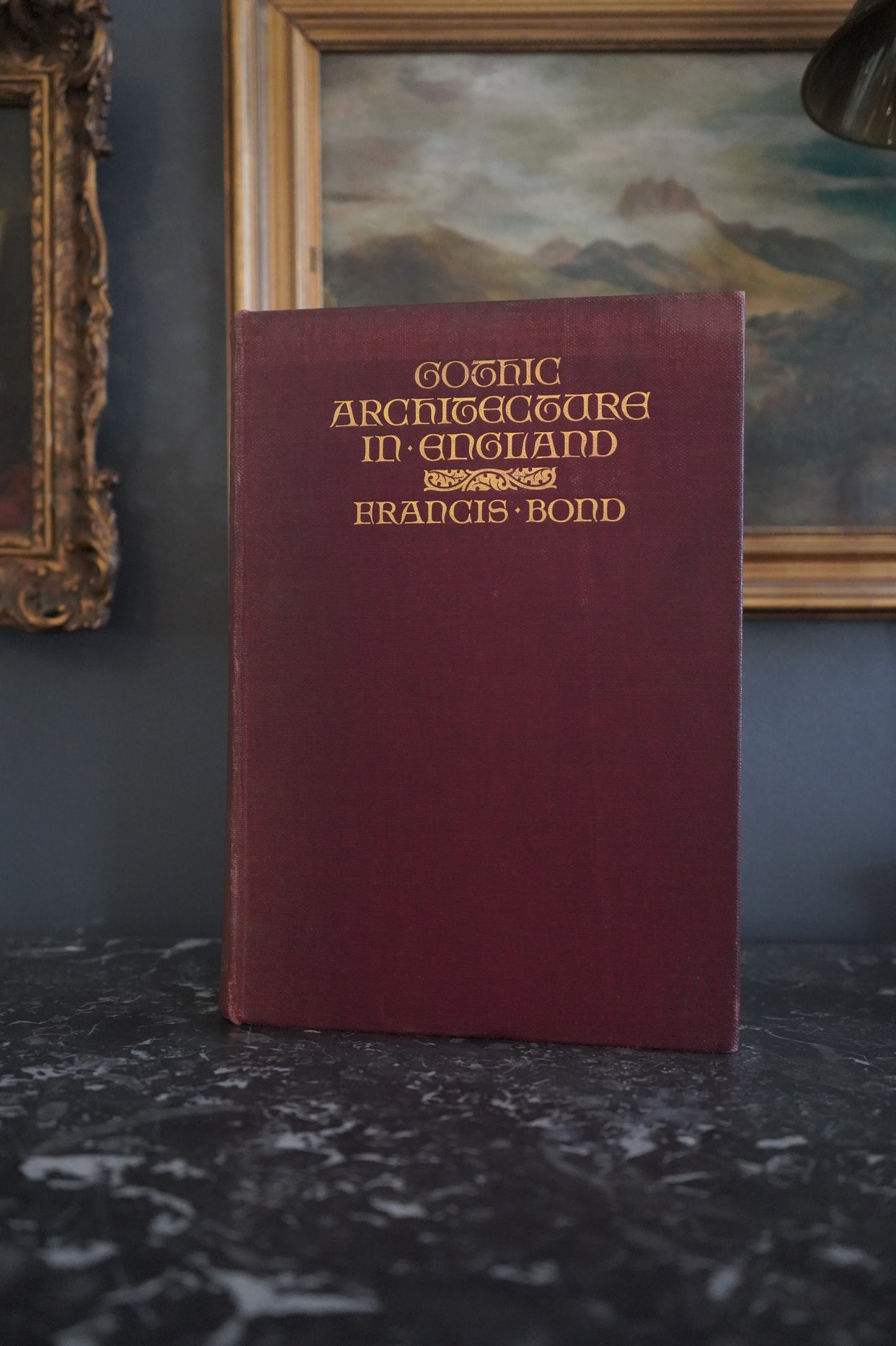 XL 1912 "Gothic Architecture in England" Red Cloth Book