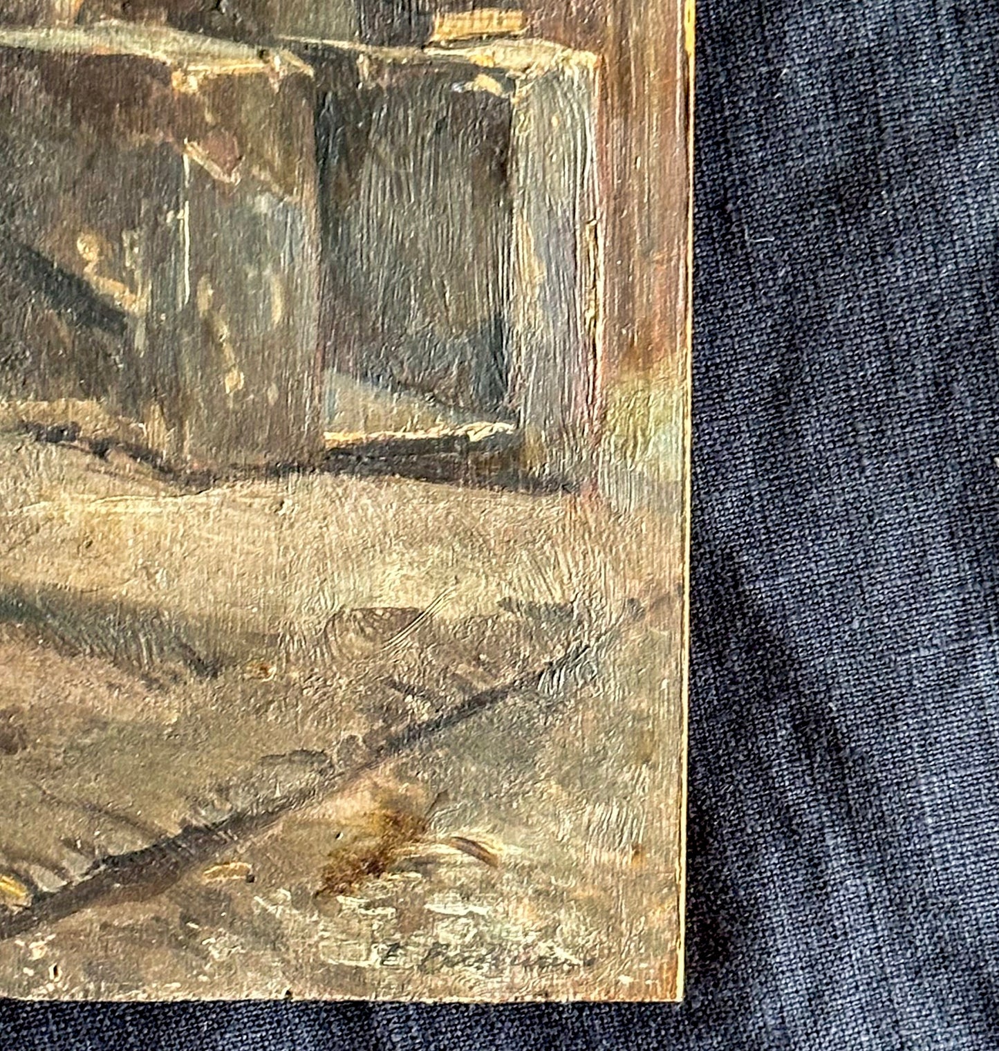 Late 19th Century French Oil Painting of an Infantry Soldier, Antique French Oil Painting Unframed