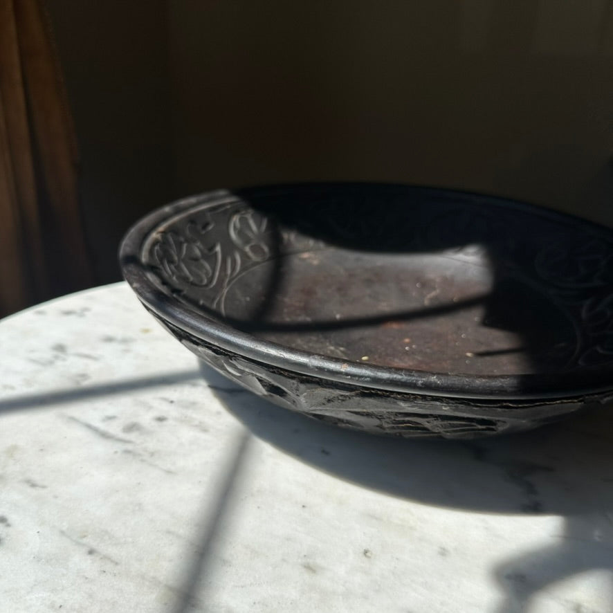 Antique Hand-Carved Treenware Bowl