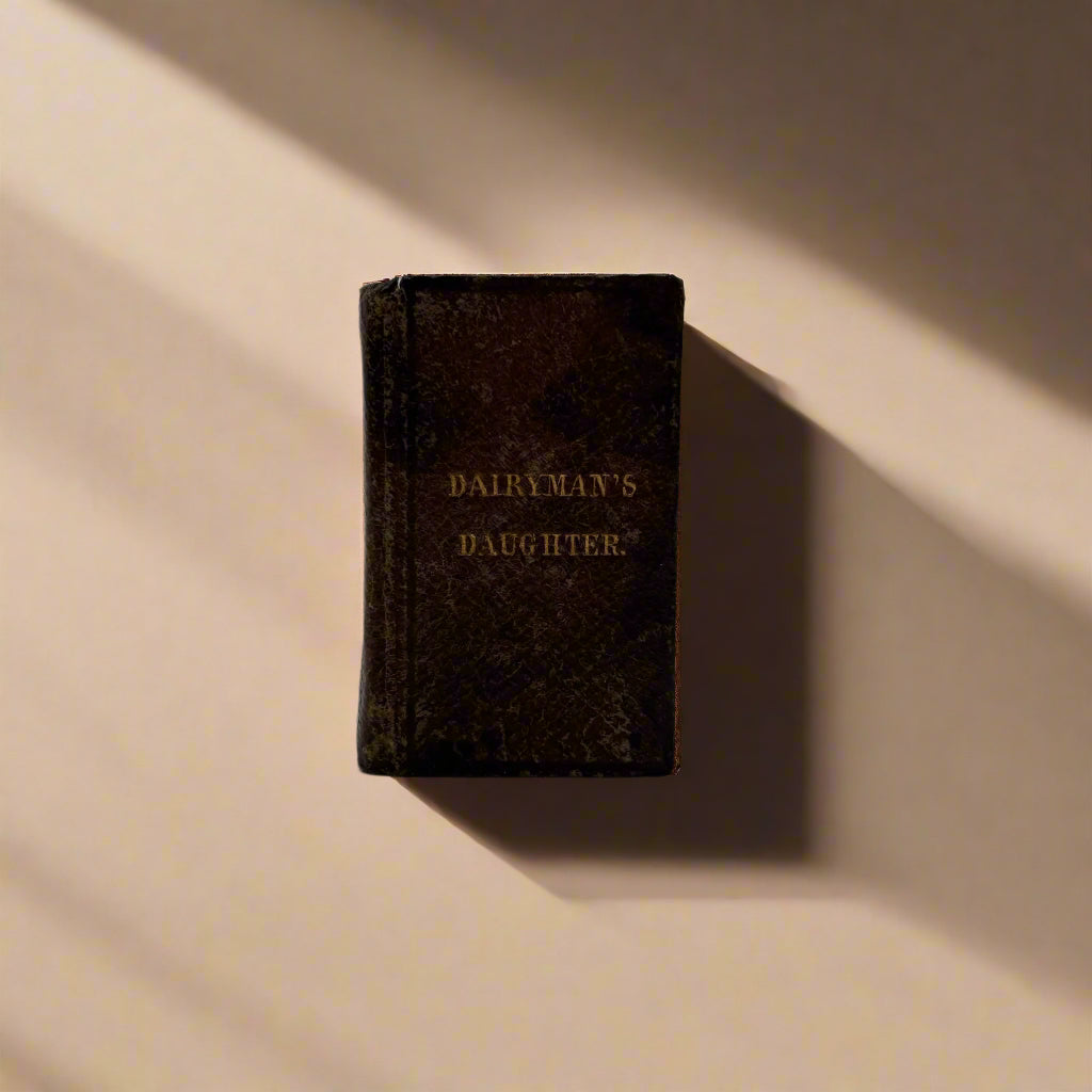 Miniature "The Dairyman’s Daughter" Brown Full Leather Book