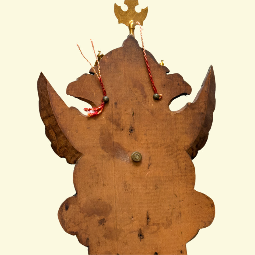 Mid-Century Spanish Toledo Miniature Armory Wall Plaque | Hand-Carved Heraldic Crest with Swords, Shield & Spear