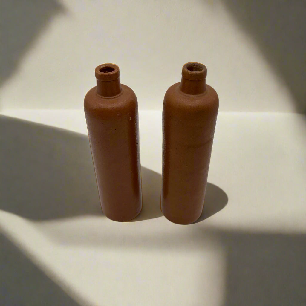 Salt-Glazed Stoneware Bottle