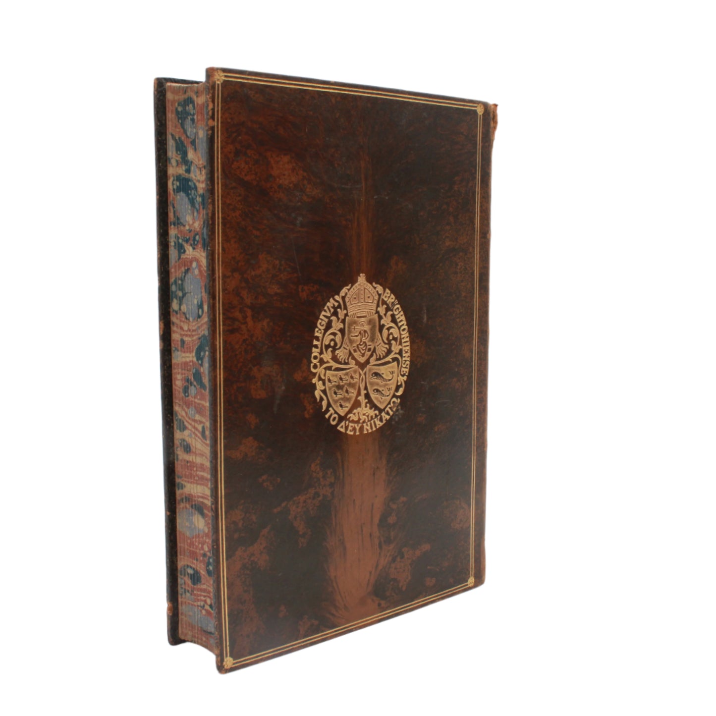 1890 “Oxford: Brief Historical and Descriptive Notes” by Andrew Lang – Antique Illustrated History Book in Tree Calf Prize Binding