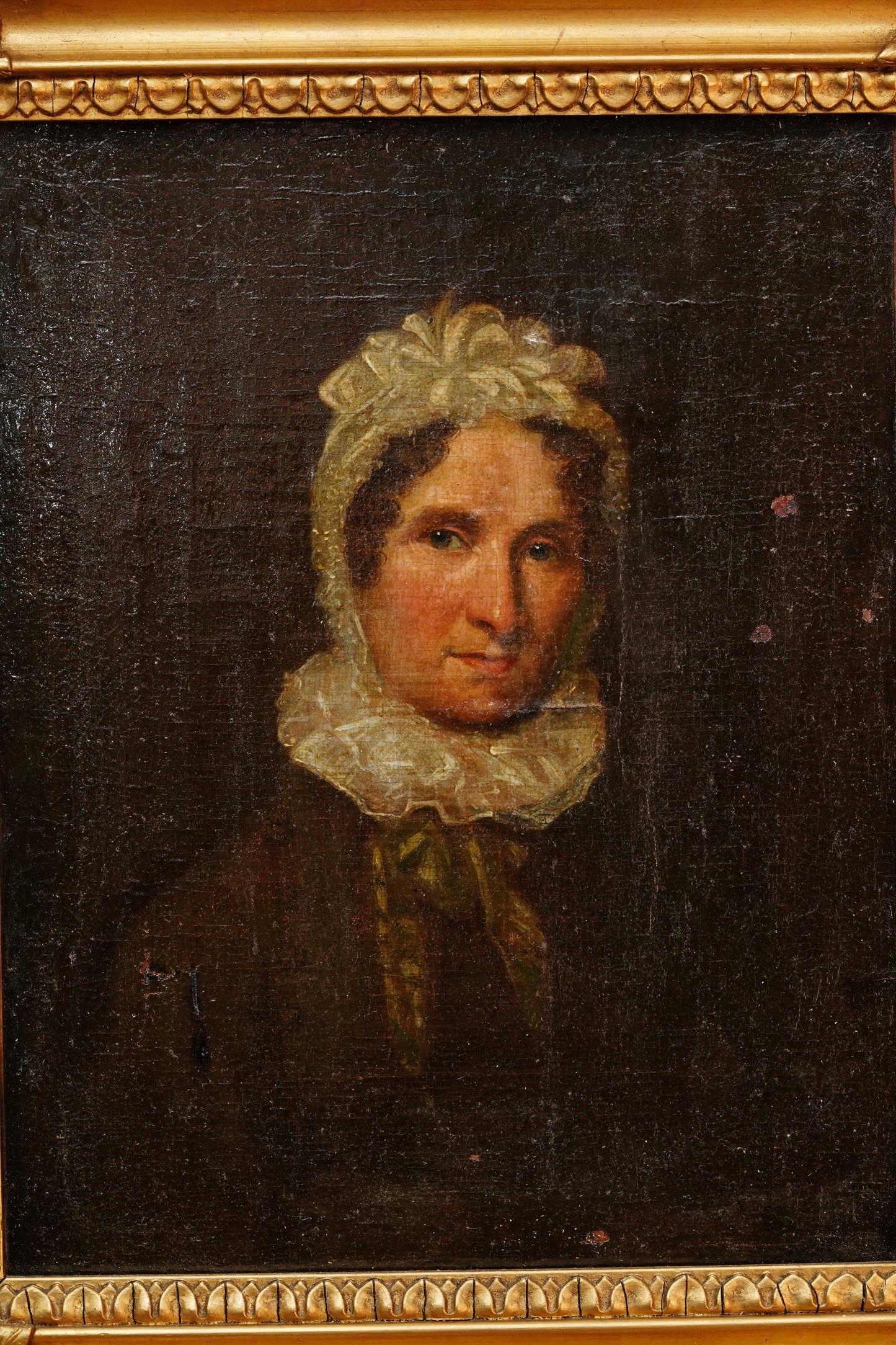 British Portrait of Caroline Gilde Hammond, Oil on Canvas, Circa 1795 to 1835