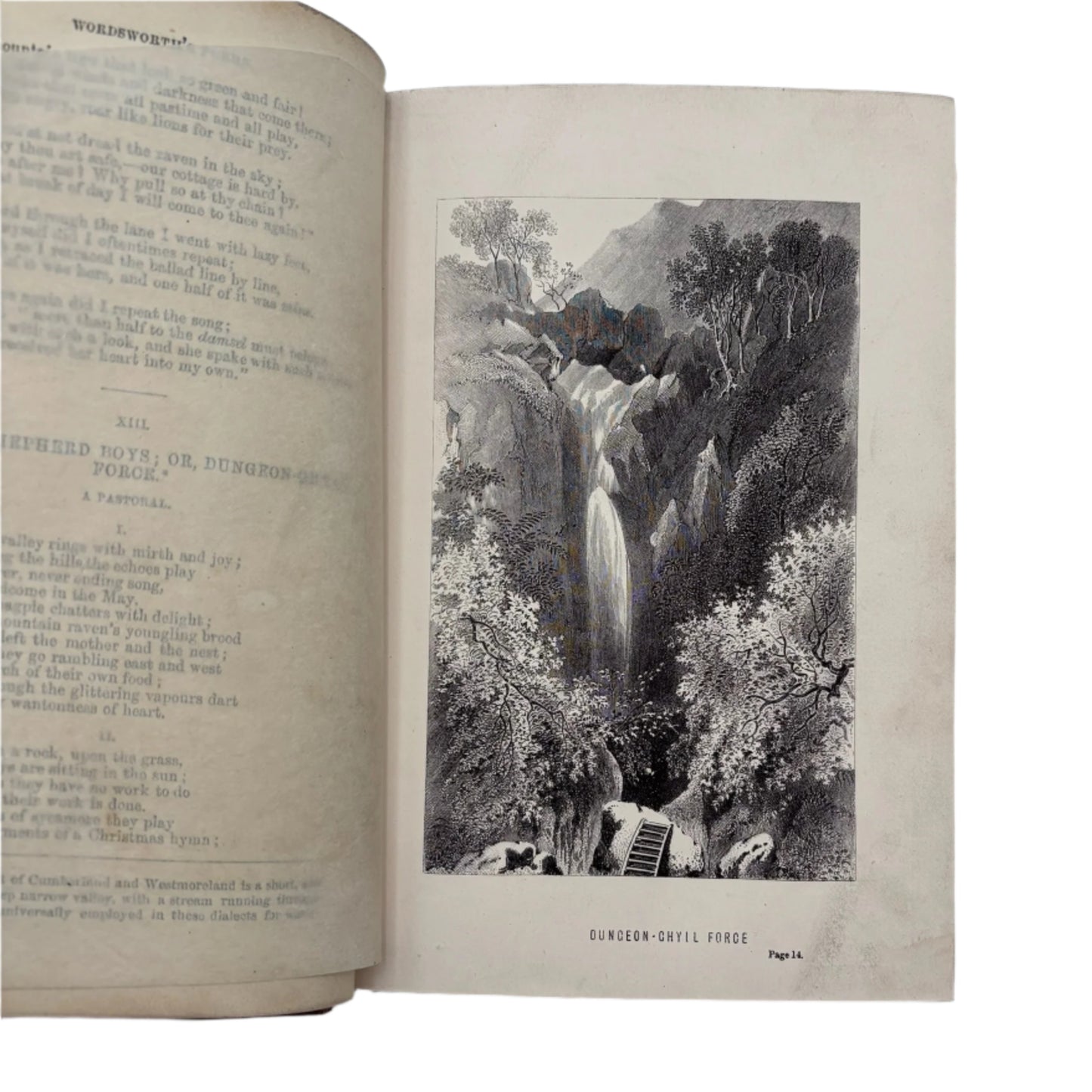 1868 Wordsworth Poetical Works Red Morocco Poetry Classic