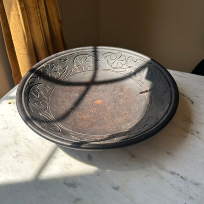 Antique Hand-Carved Treenware Bowl