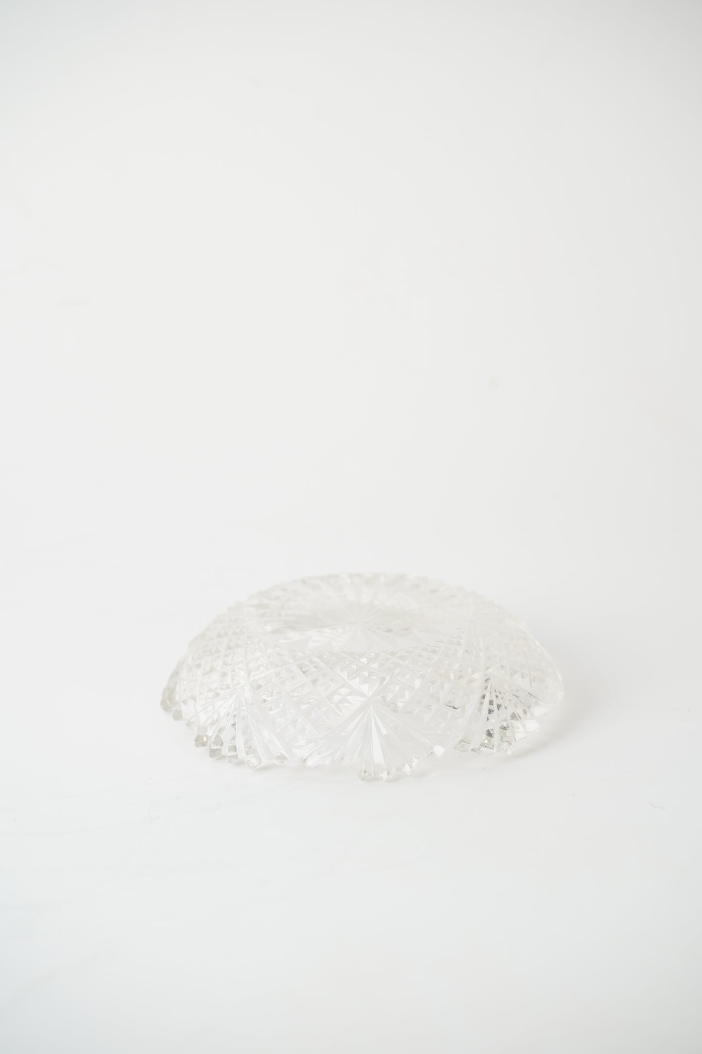 Antique Victorian Pressed Glass Salt Cellar Dish