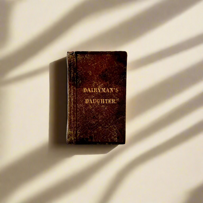 Miniature "The Dairyman’s Daughter" Brown Full Leather Book