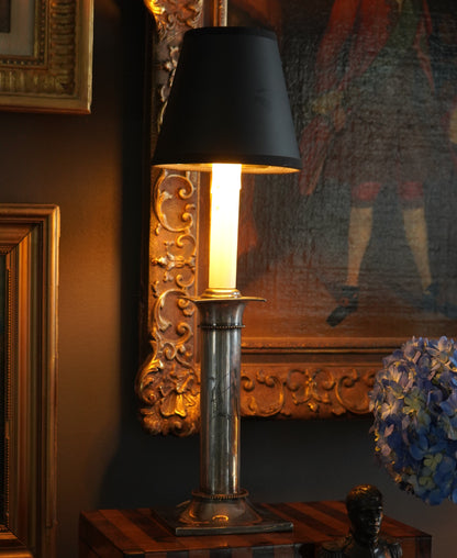 Pair of 20th Century Pairpoint Silver Plated Lamps
