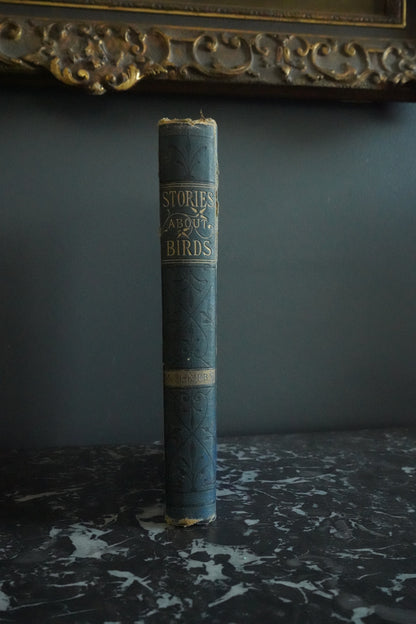 Circa 1870-1880 "Stories About Birds" Dark Blue Cloth Book