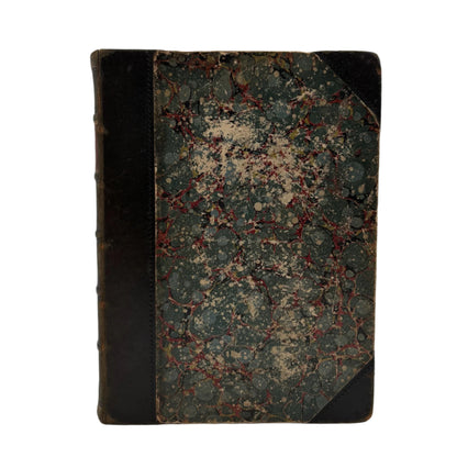 XL "The Adventures of Oliver Twist and Martin Chuzzlewit" Black Half Leather Book