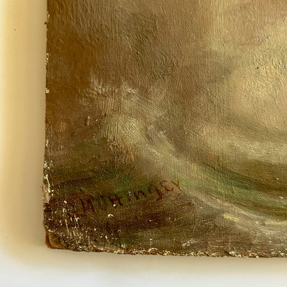 Early 20th Century Neoclassical Style Oil Painting, Unframed Mythological Painting