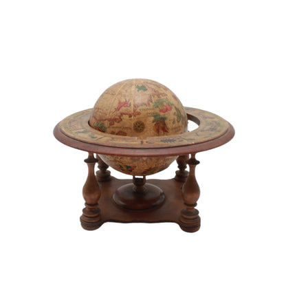 ^ Small Vintage Italian Wooden Globe
