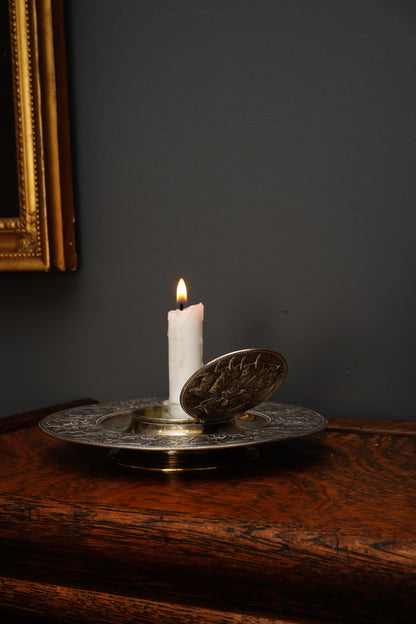 Antique Victorian Silver Plate Inkwell
