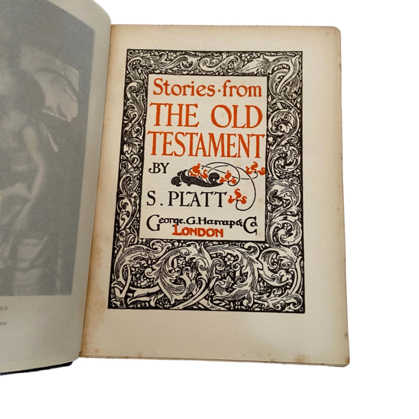 1908 Old Testament Stories Prize Binding Art Nouveau Leather