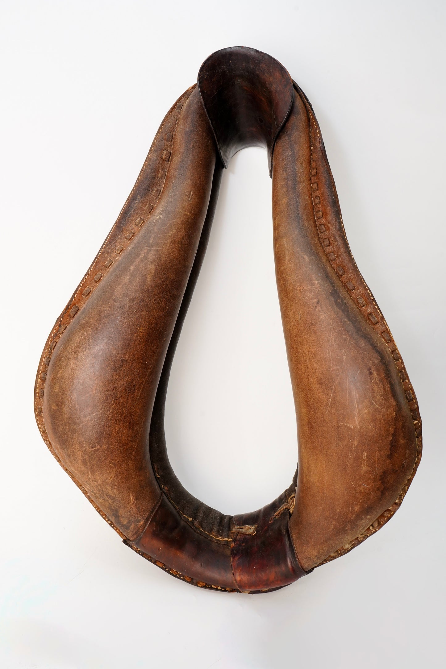 Antique Leather Draft Horse Collar Equestrian Decor
