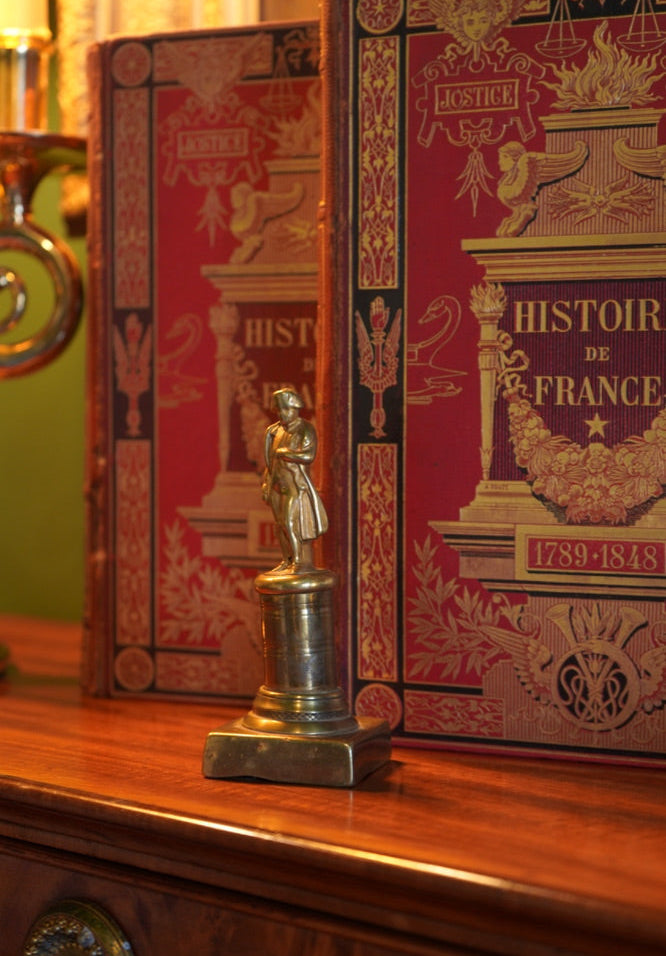 ^ Late 19th Century Miniature Brass Figurine of Napoleon