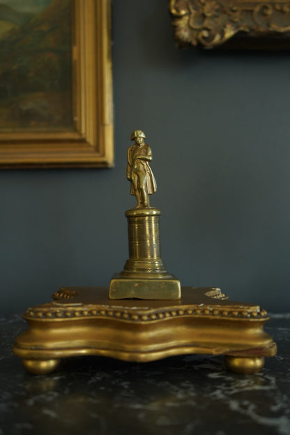 ^ Late 19th Century Miniature Brass Figurine of Napoleon