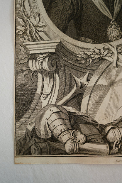 Early 19th Century Engraving "Robert Carr, Earl of Somerset" by Jacobus Houbraken