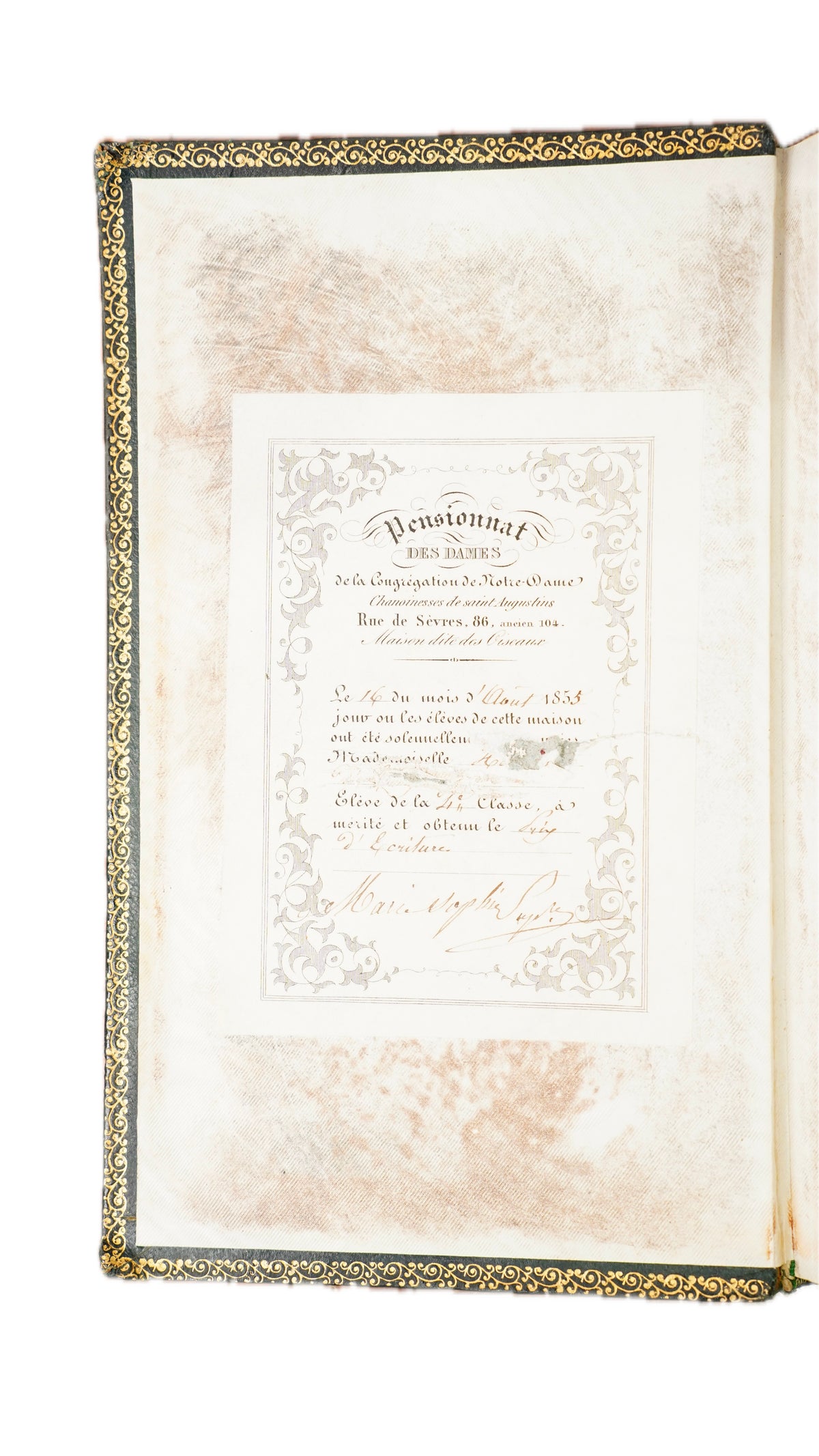 Montesquieu Grandeur des Romains 1846 Antique French Prize Binding
