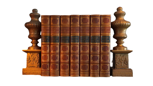 Pair of Antique Brass "Tyneside Scottish" Regimental Urn Bookends – Circa Early 20th Century