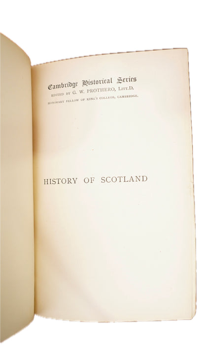 Antique Hume Brown History of Scotland 1909 Three Volume Set