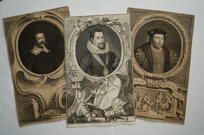 Early 19th Century Engraving "Duke of Buckingham" by Jacobus Houbraken