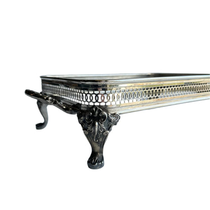 Victorian Silver-Plate Gallery Stand