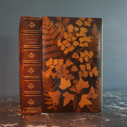 Mauchline Binding 1849 "The Poetical Works of Sir Walter Scott"
