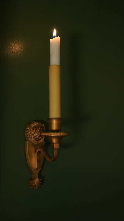 Pair of Empire Style Gilt Bronze Sconces