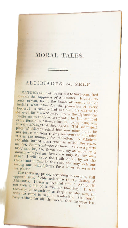 Antique Marmontel Moral Tales 1821 Full Calf Binding