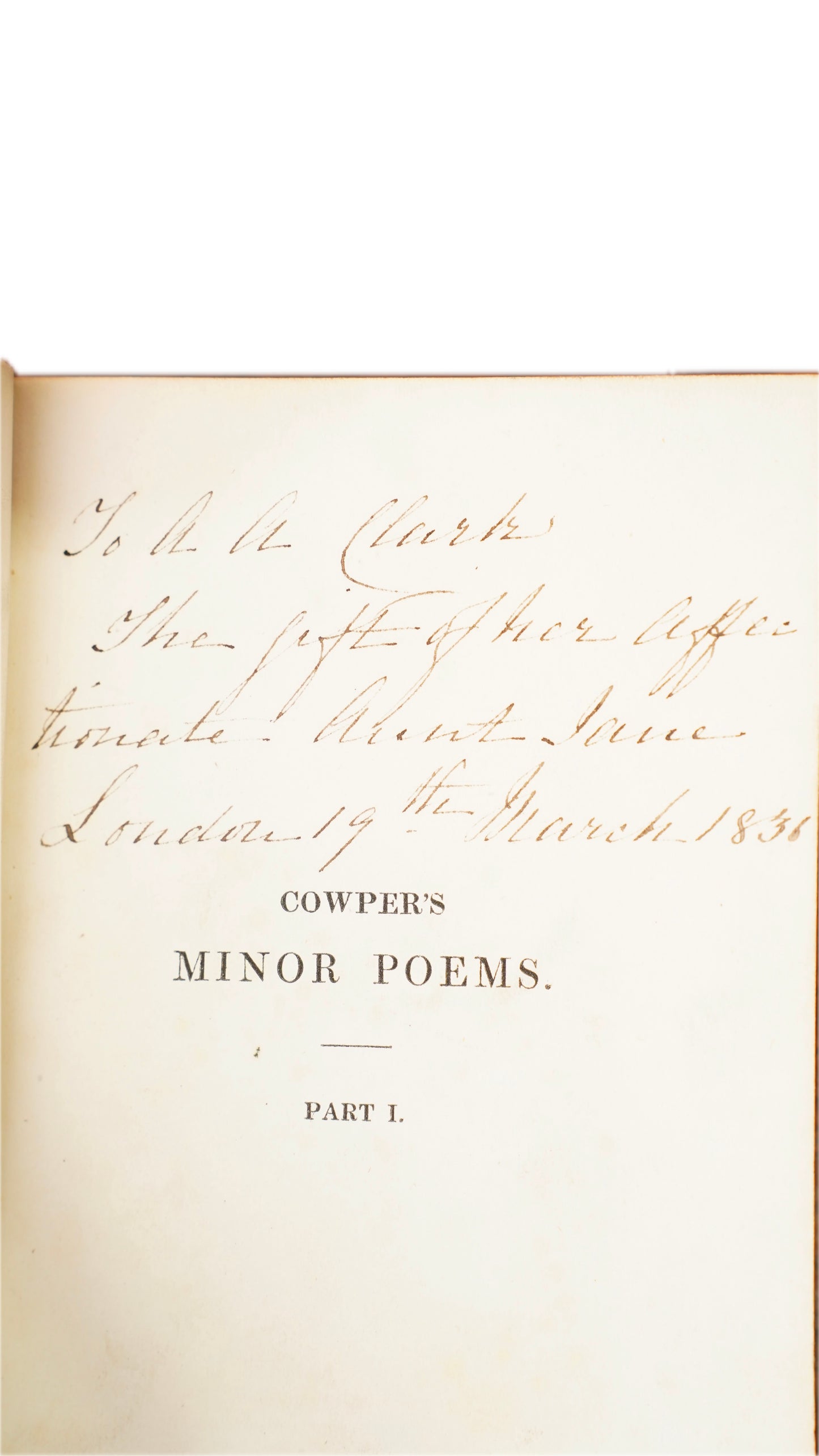 William Cowper Poems 3 Volumes John Sharpe 1825 Antique Calf Set
