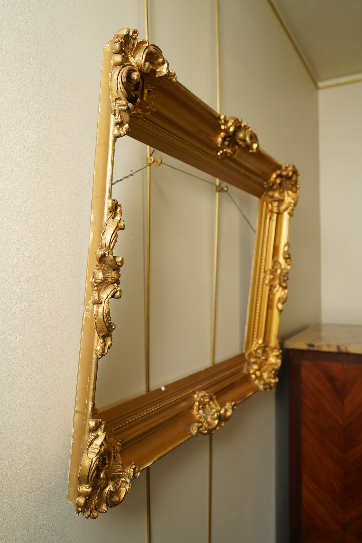 Antique Gilt Picture Frame, Rococo Revival, Circa 1900