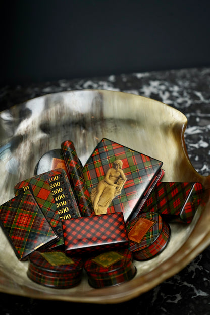 Victorian Scottish Tartanware Needle Case “Caledonia”, c. 1860–1880