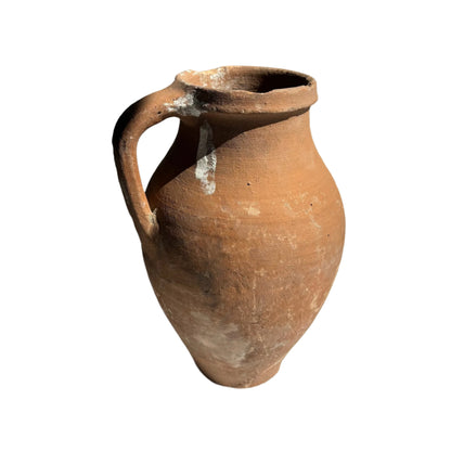 Vintage Turkish Terracotta Unglazed Jug
