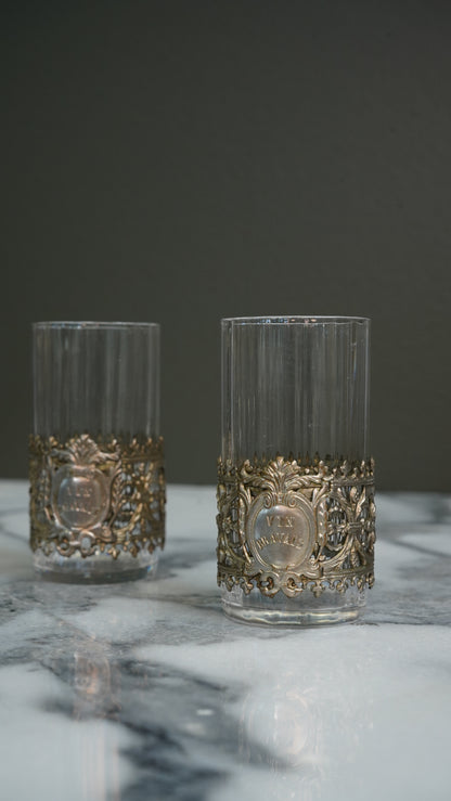 Antique French Vin Bravais Tasting Glasses
