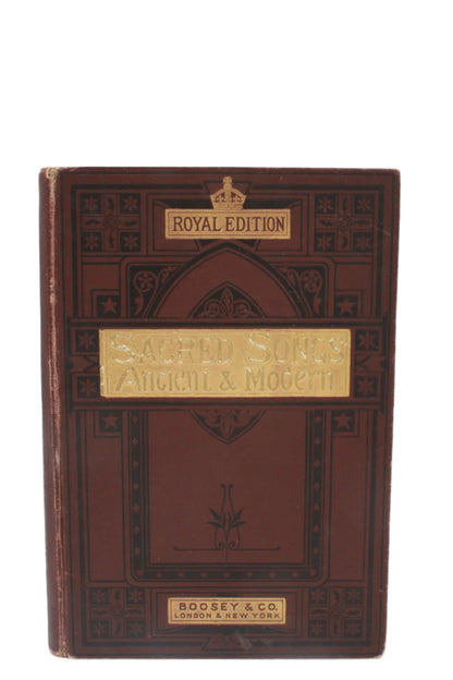 "Sacred Songs, Ancient and Modern" Purple Cloth Book