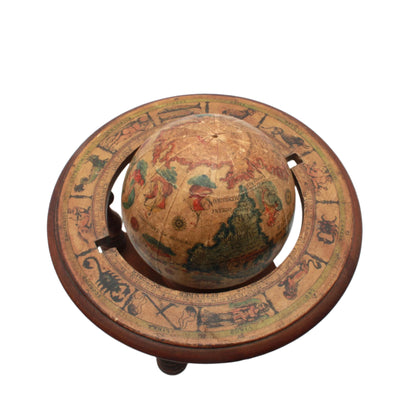^ Small Vintage Italian Wooden Globe
