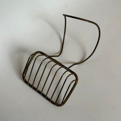 Late Victorian Brass Tub-Mounted Soap Basket