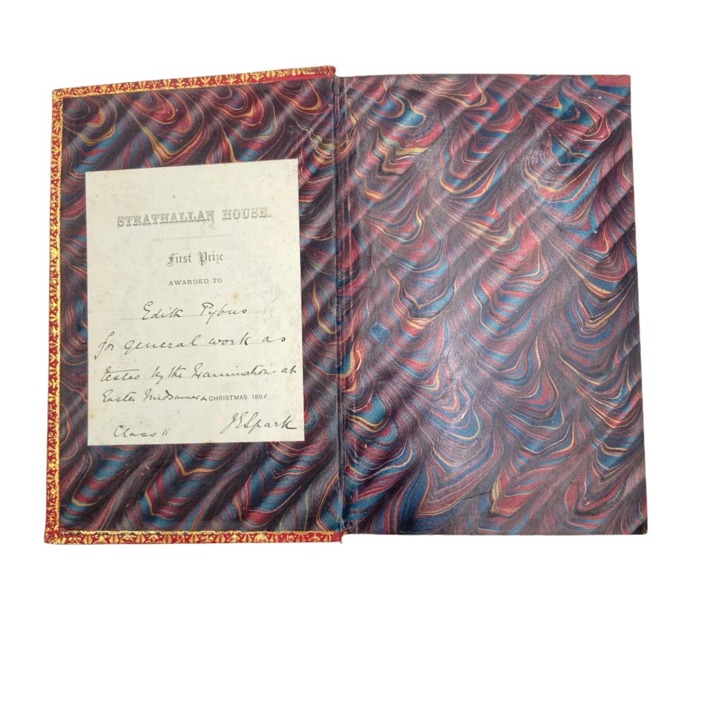 1890 Tales from Shakespeare Lamb Fine Red Calf Prize Binding