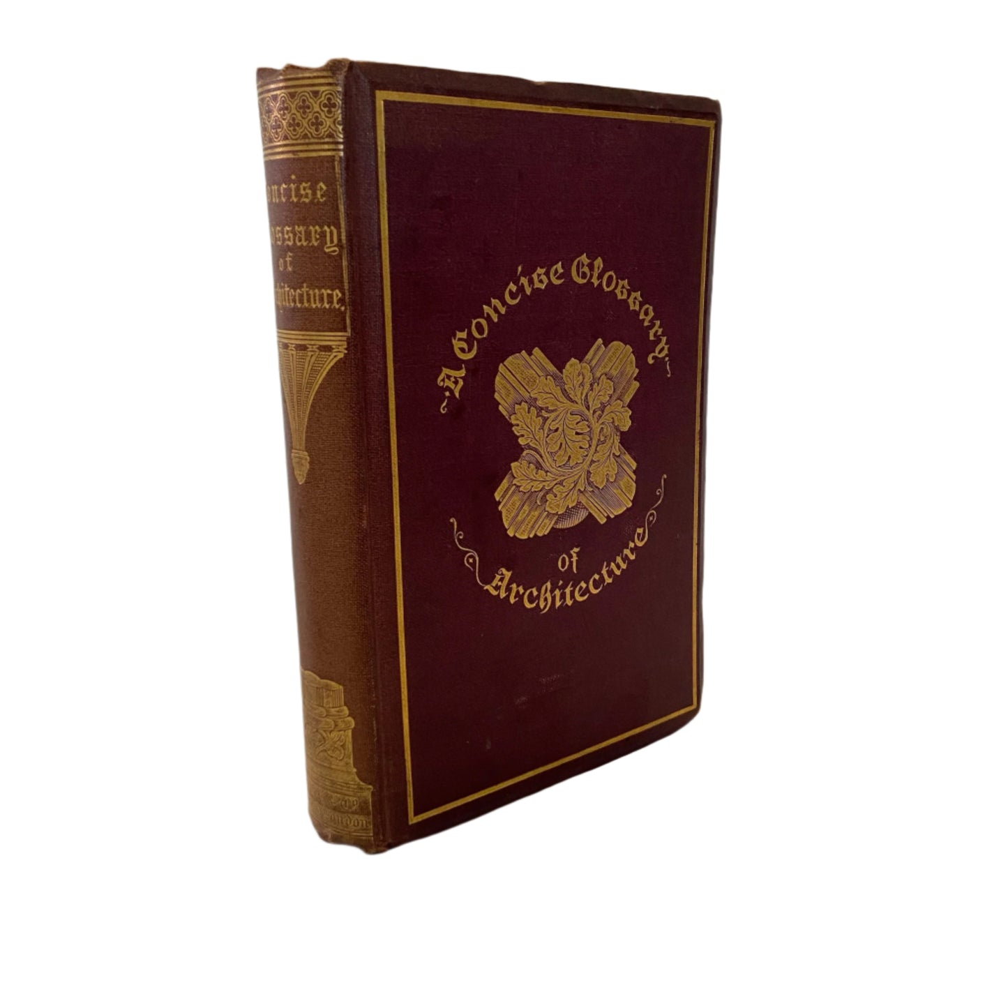 1882 Parker Architectural Glossary Victorian Gilt Cloth