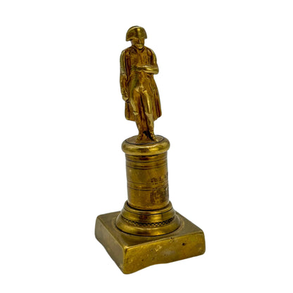 ^ Late 19th Century Miniature Brass Figurine of Napoleon