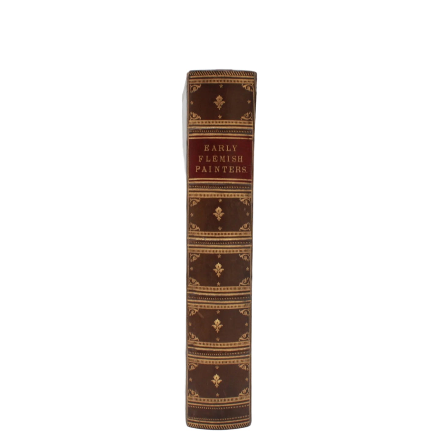 1872 " The Early Flemish Painters: Notices of Their Lives and Works" Full Leather Book