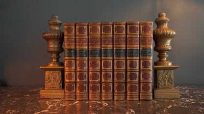 Pair of Antique Brass "Tyneside Scottish" Regimental Urn Bookends – Circa Early 20th Century