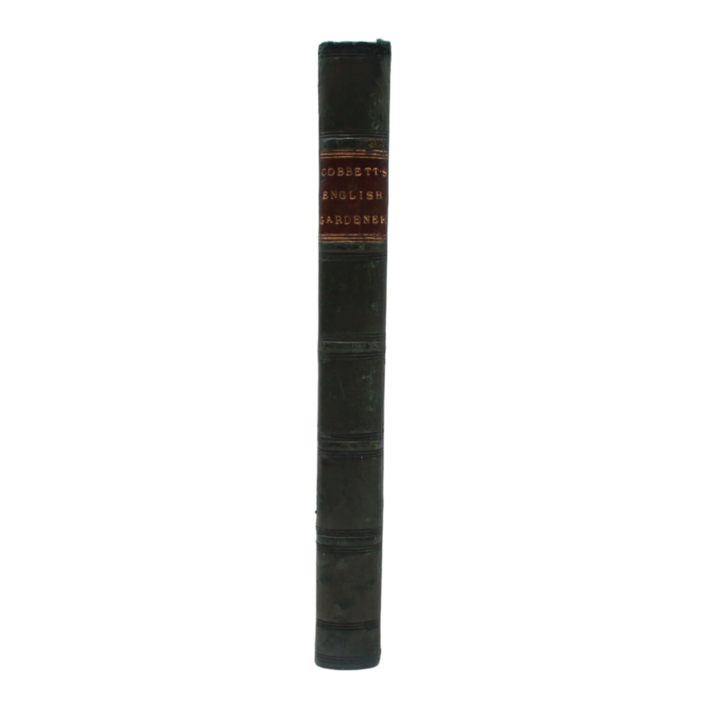 1838 Cobbett English Gardener Fold-Out Plate Half Leather
