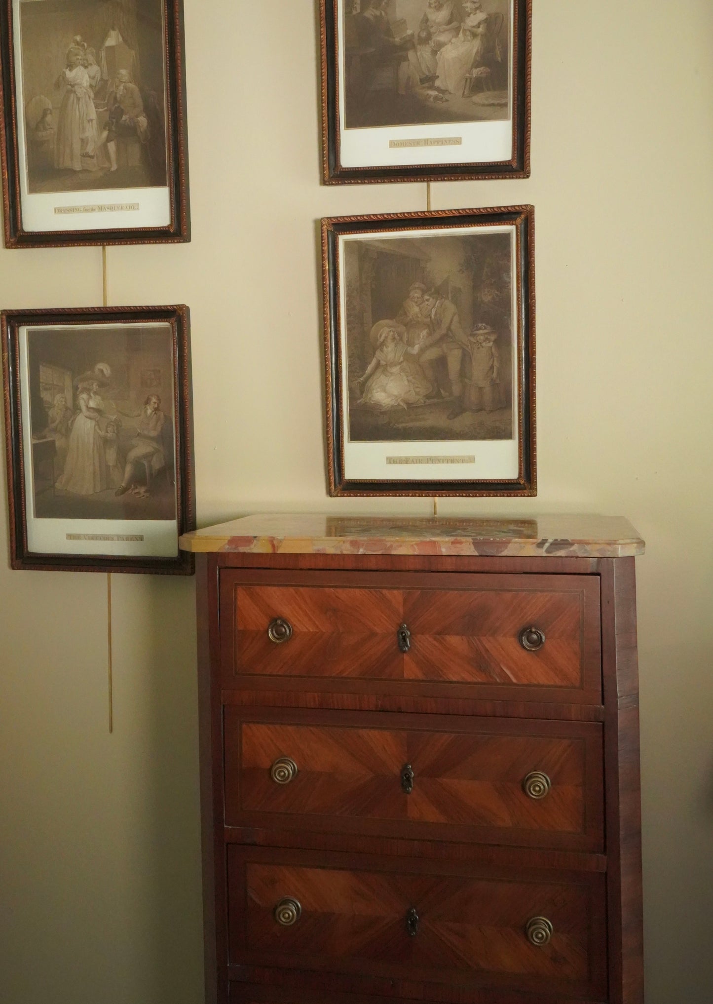 1789 Antique Stipple Engravings by John Raphael Smith (1751–1812) after a painting by George Morland (1763–1804)