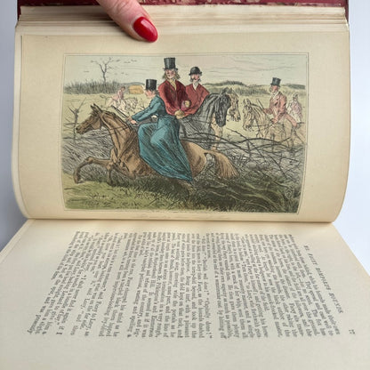 Mr. Romford's Hounds Surtees Half Red Leather Book