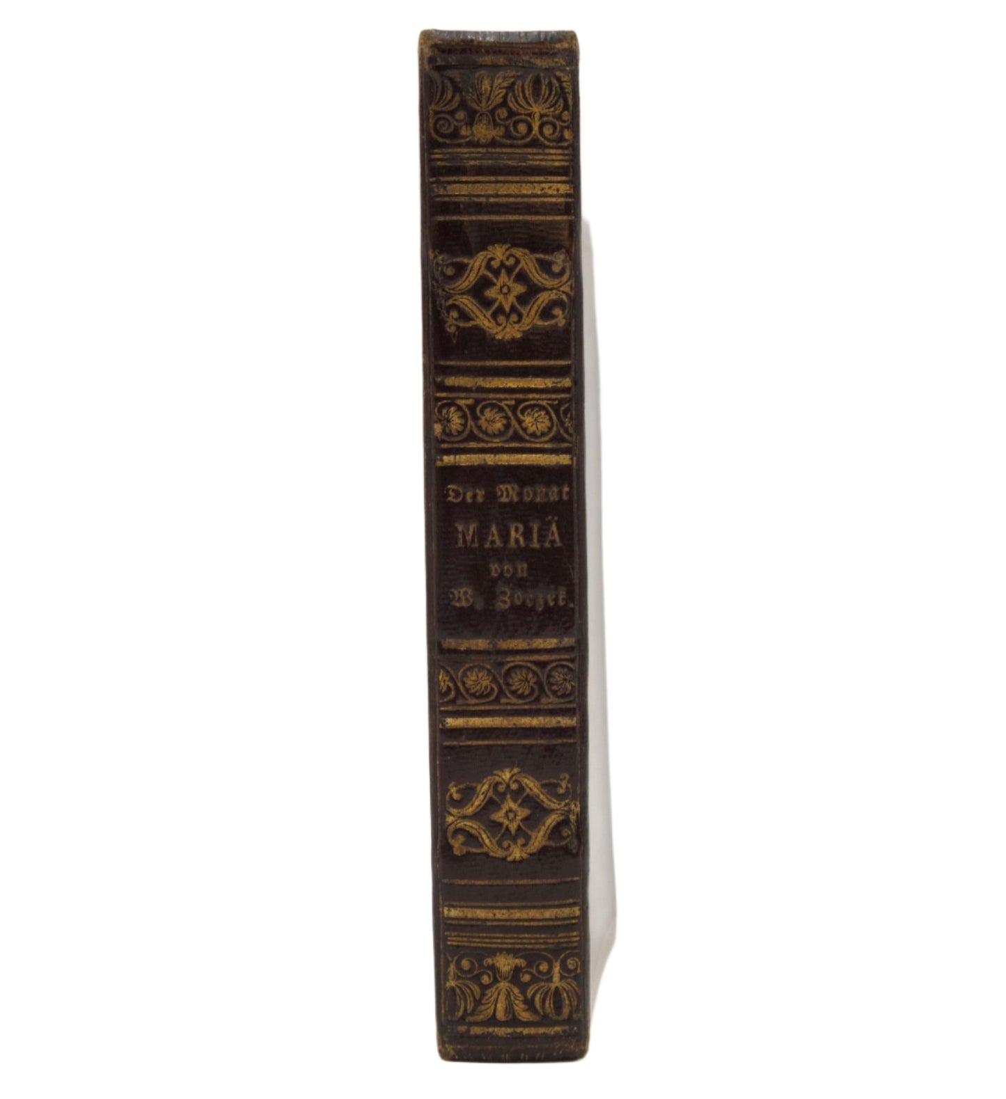 1840 "Der Monat Maria" Purple Full Leather German Book