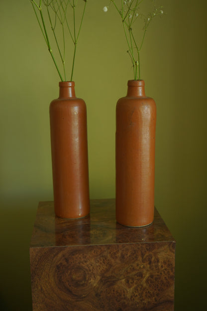 Salt-Glazed Stoneware Bottle